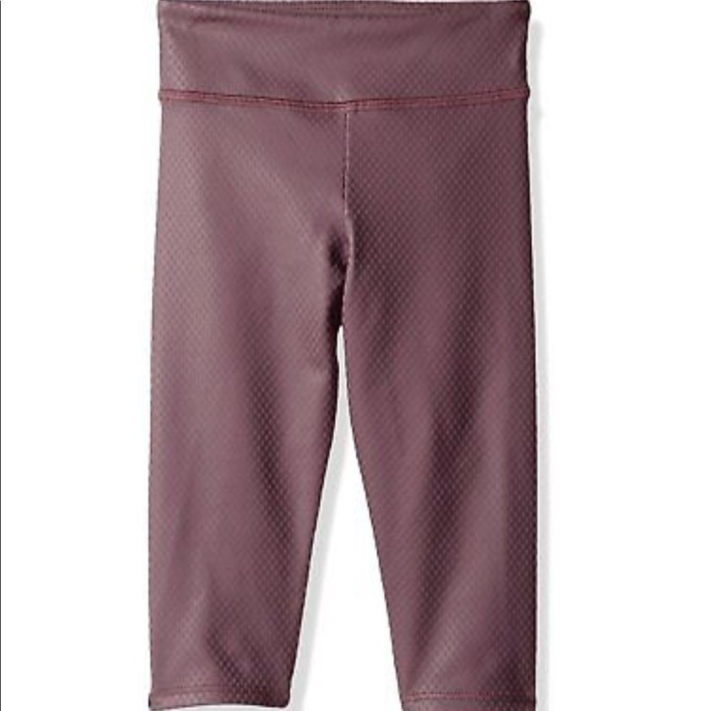 NWT Kids Onzie Yoga Girls Yoga Capri Pants Purple